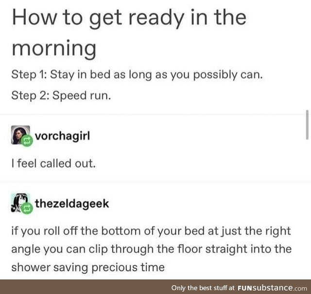 Speed run anything irl