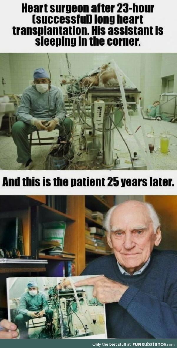 The efforts this surgeon made 25 years ago is the very reason this man is still alive