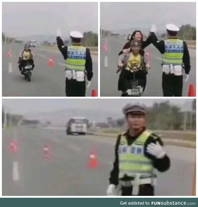 Its not easy being a policeman.