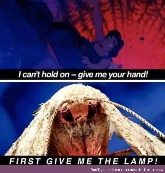 It gives us the lamp