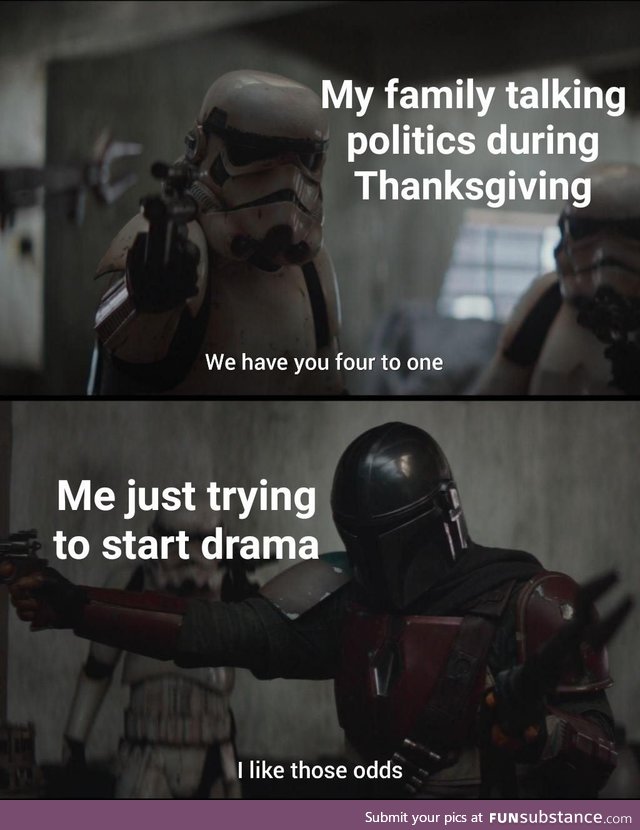 Looking forward to Thanksgiving arguments