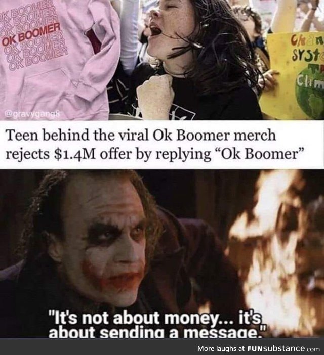 Burn the money