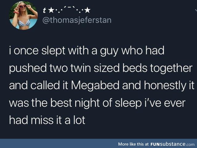 Megabed sounds fun