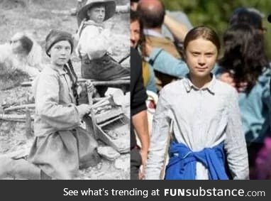 Great Thunberg circa 1899 before she time traveled to the future