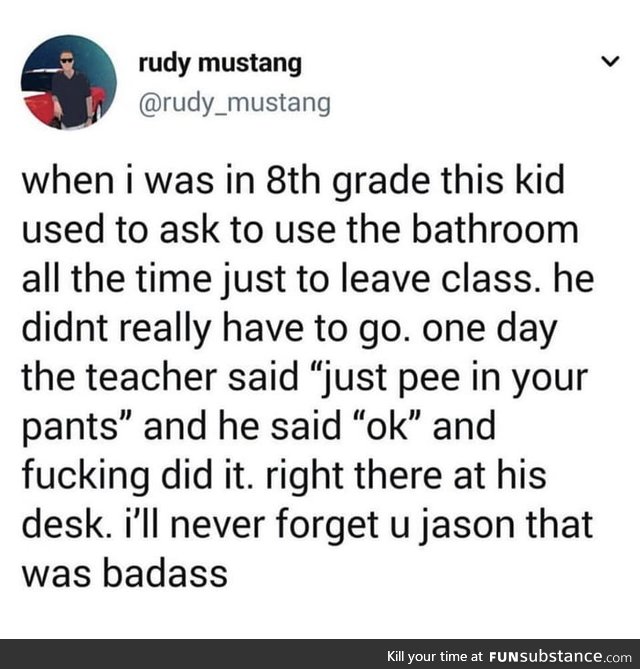 Jason is a mad man