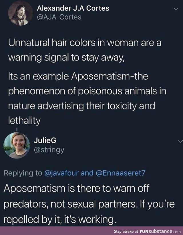 The thing about aposematism