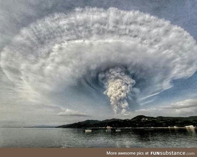 Taal Volcano Eruption in the Philippines earlier today