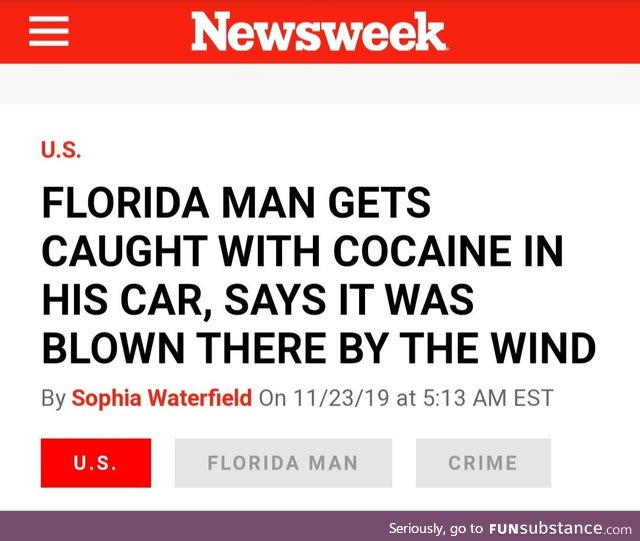 Florida Man and the Cocaine fairy