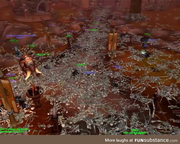 Happened on WoW (2005) : An epidemy was brought through a glitch by some players, causing