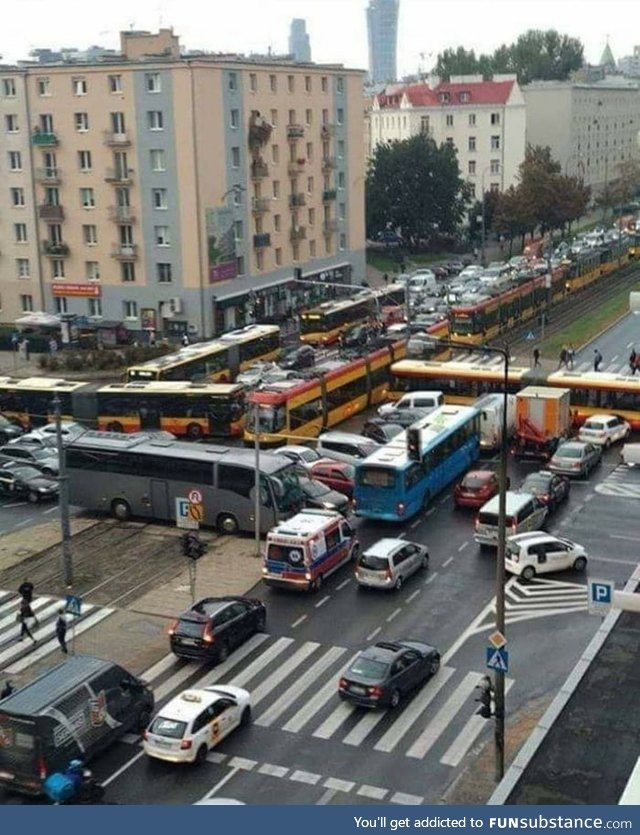 One of the most ridiculous situations that happened in Warsaw, Poland