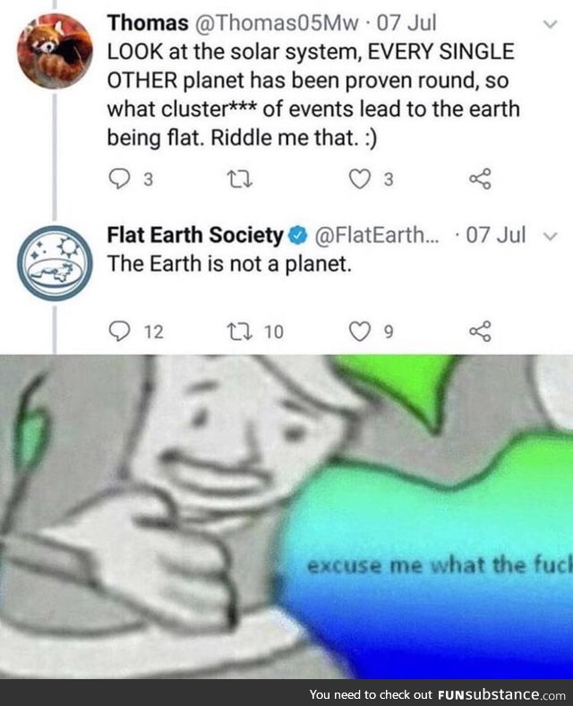 "The Earth is not a planet"