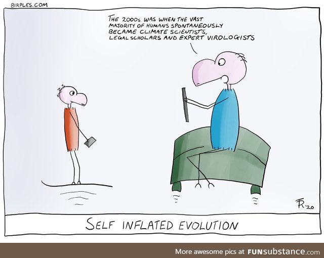 Self inflated evolution