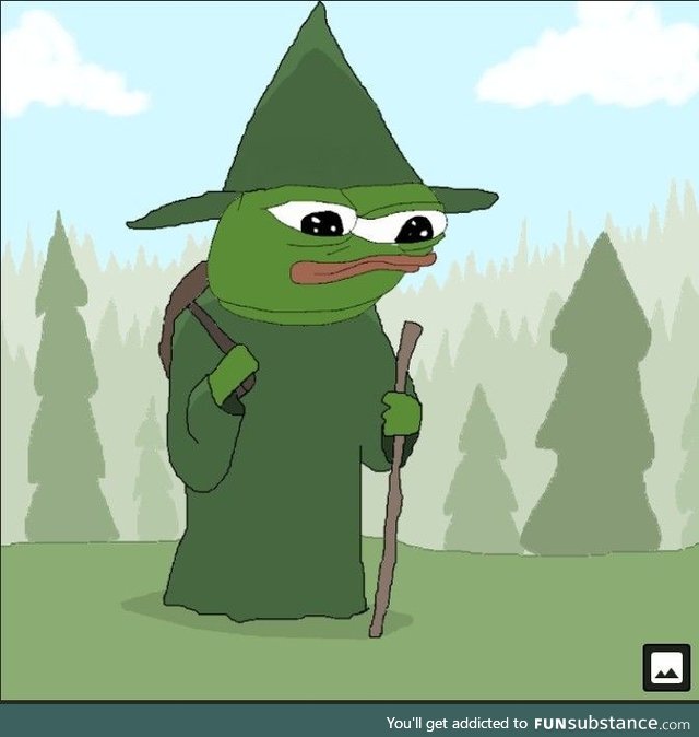 This is green wizard Pepe 1like=1 magic tendie for you