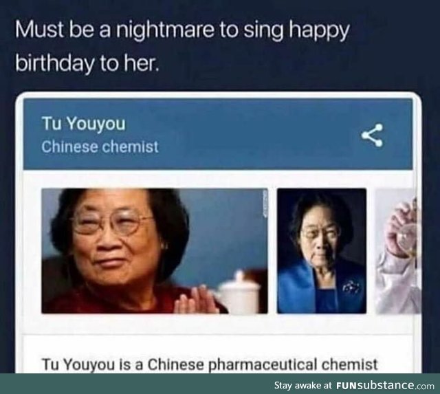 Happy Birthday to Tu Youyou