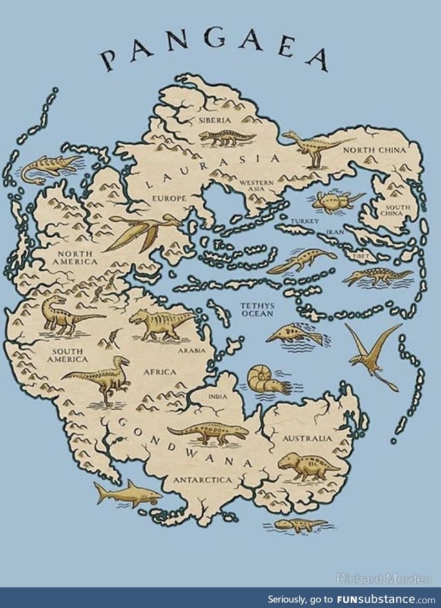 Earth circa 250 million years ago