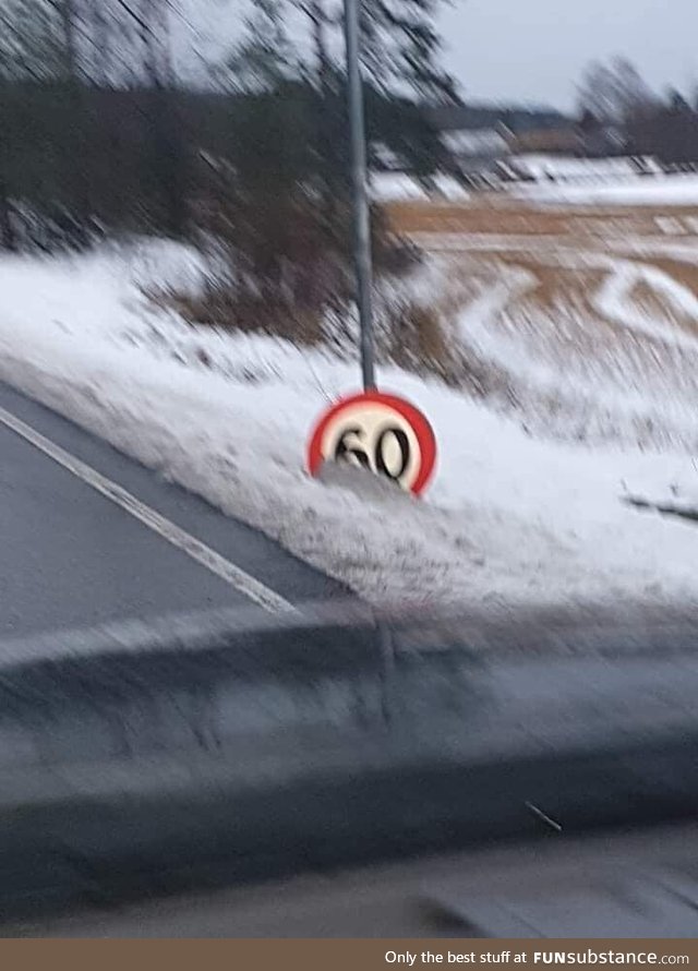 The road authorities finally lowered the speed limit