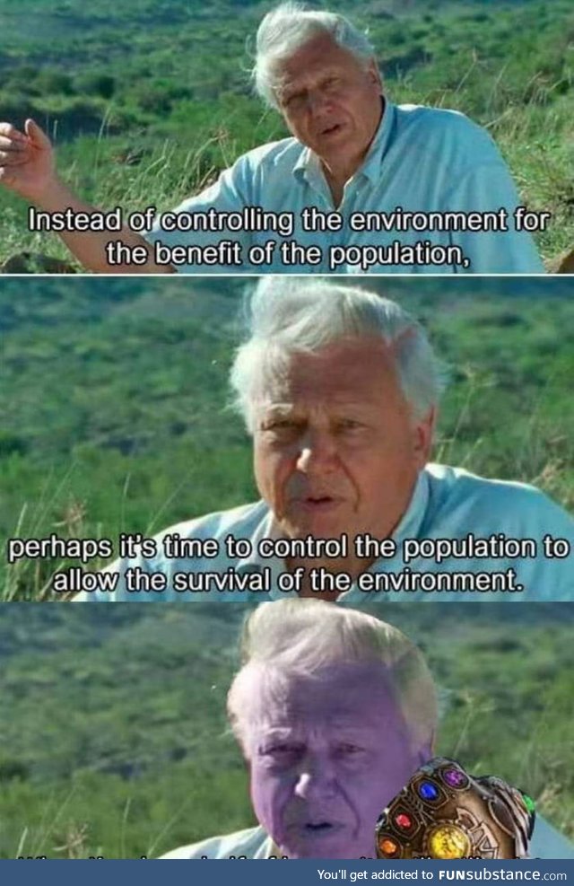 David Attenborough is secretly Thanos