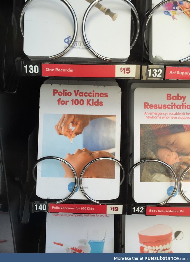 Donation vending machine's seem nice