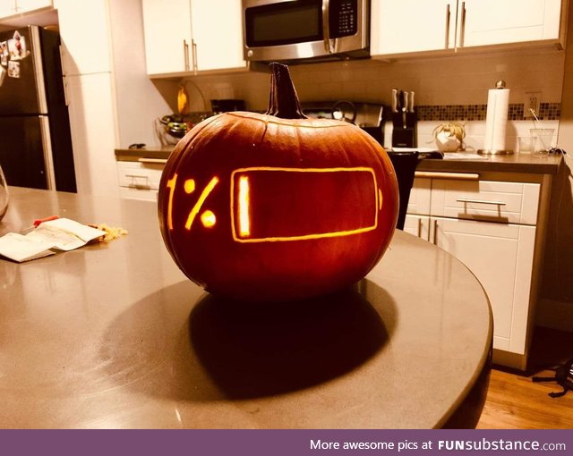 Scary pumpkin for Halloween