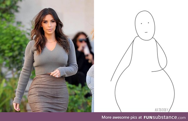 Just finished a portrait of Kim Kardashian. I did my best! Scale 1:1