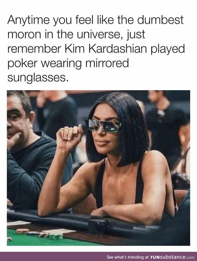 Kim Kardashian pokerface