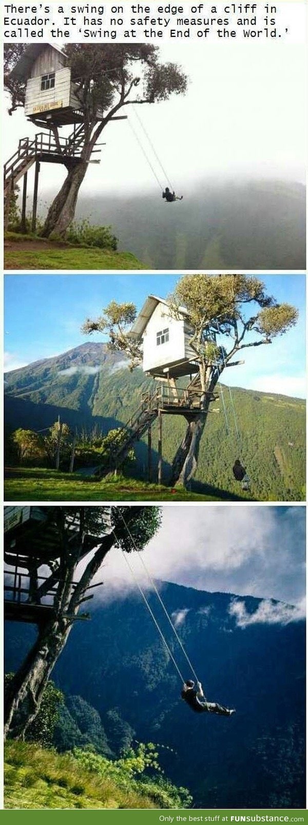 Scary Swing in Ecuador