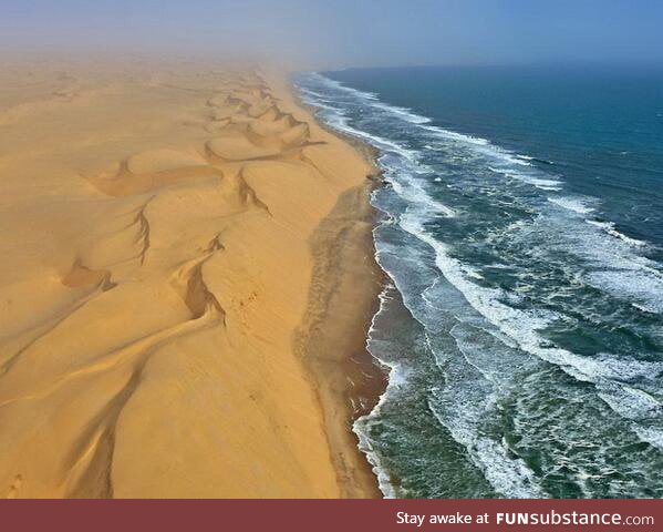 Nambia, where desert meets water