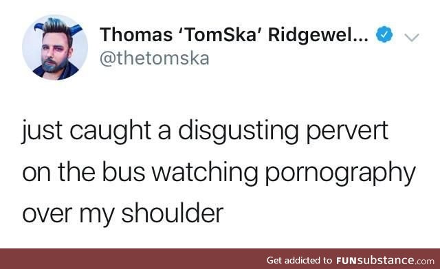 Pervert on the bus