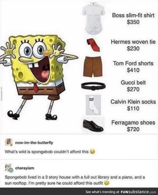 Luxury spongebob