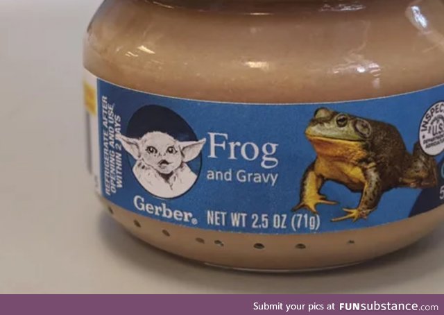 Baby frog food