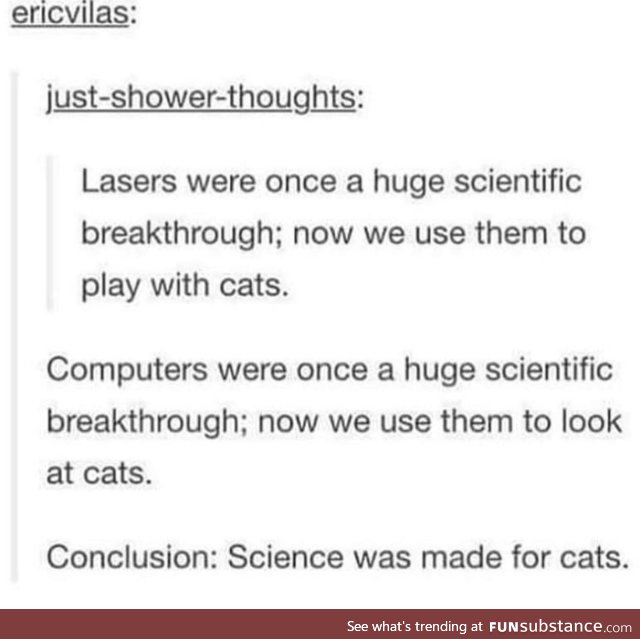 Science is for the cats