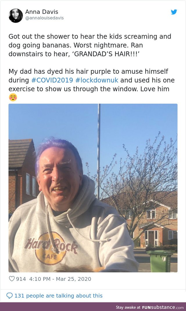 Grandpa's Dyed His Hair Purple