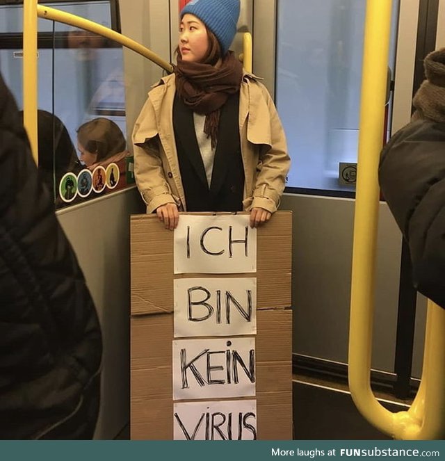 Somewhere in Vienna, &bdquo;I'm not a virus"