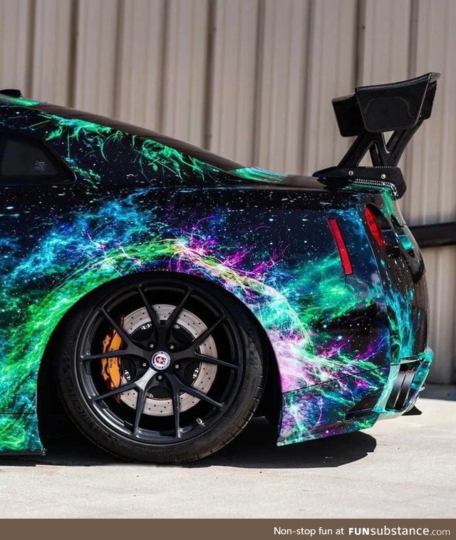 Nissan GTR with amazing wrapping