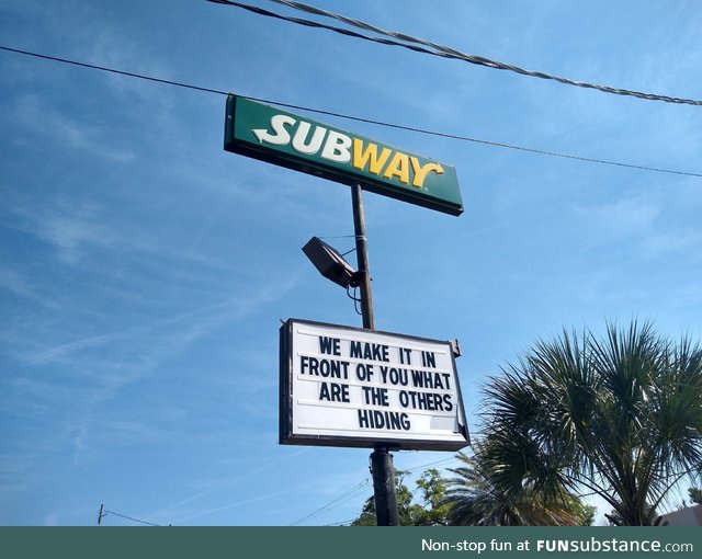 Damn Subway, put the bread knife down for a second