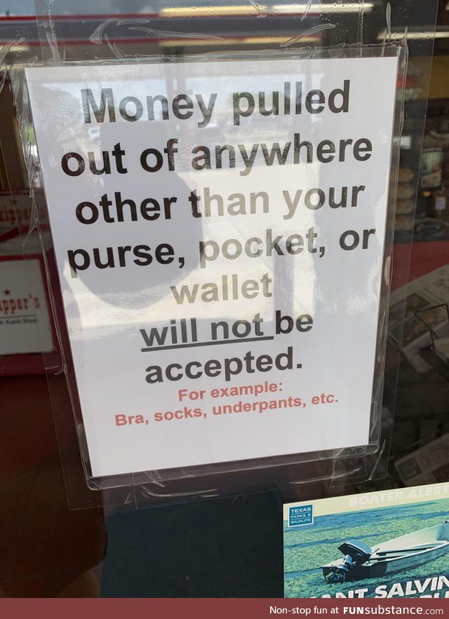 Stopped at a gas station and saw this sign on the entrance door