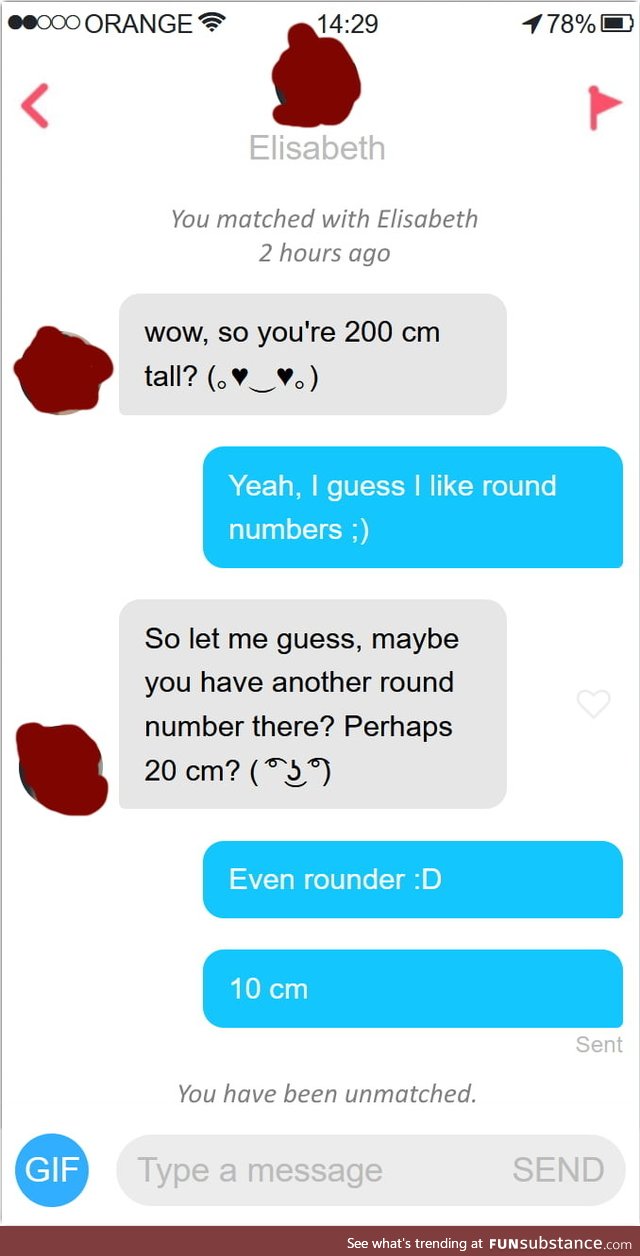 Not all women appreciate a truly round number