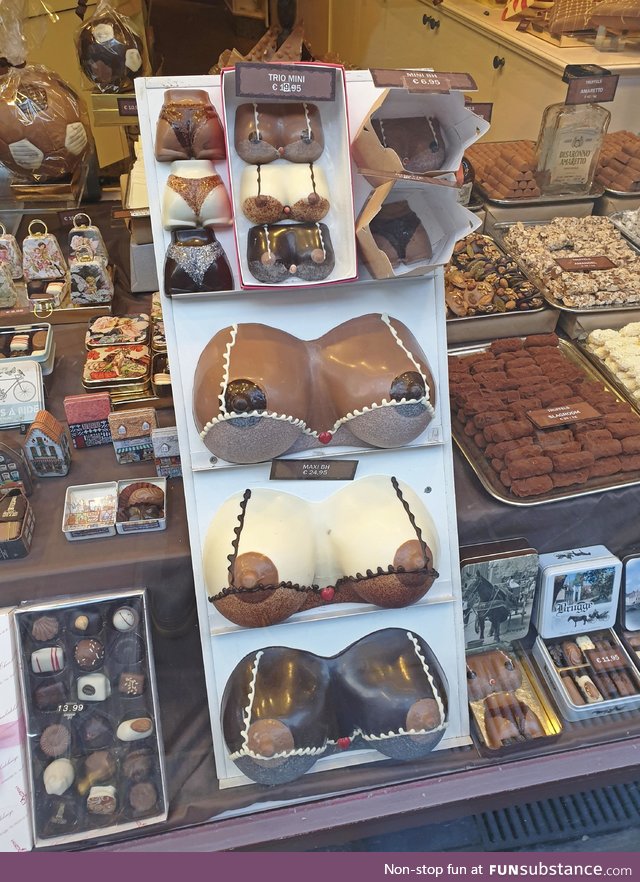 Belgian chocolate is sold in many shapes and sizes