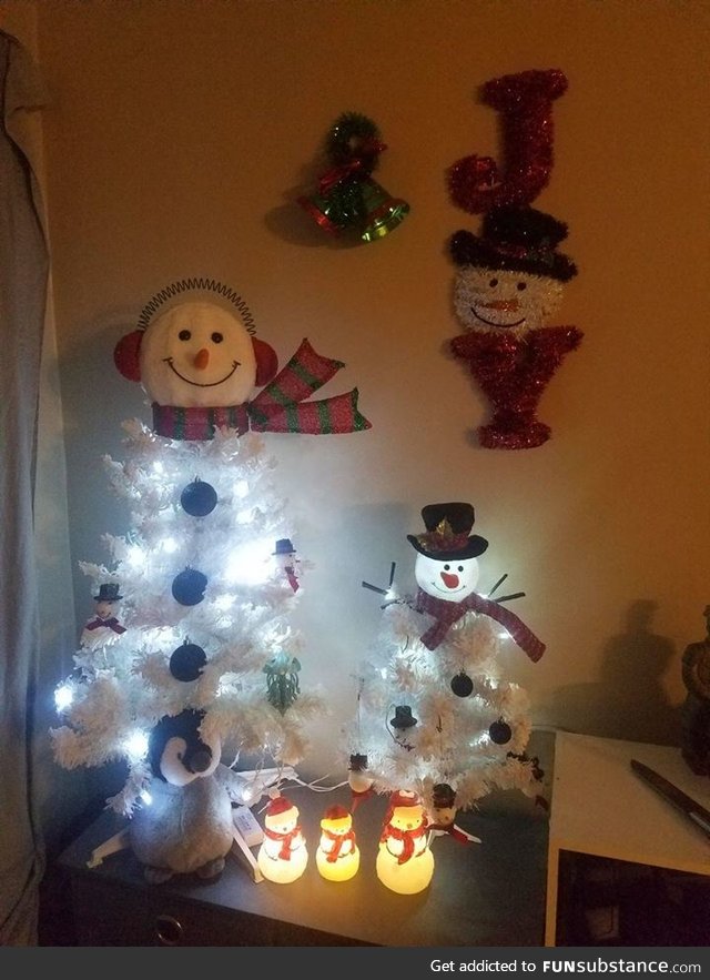 This is my Christmas Corner, I put it up during lockdown and decided I liked having it