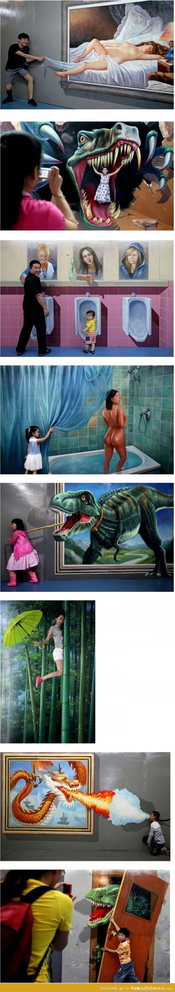 Awesome Interactive 3D Paintings