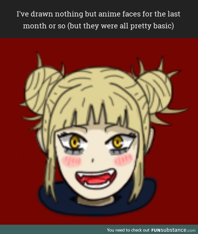 I drew Toga Himiko from My Hero Academia!