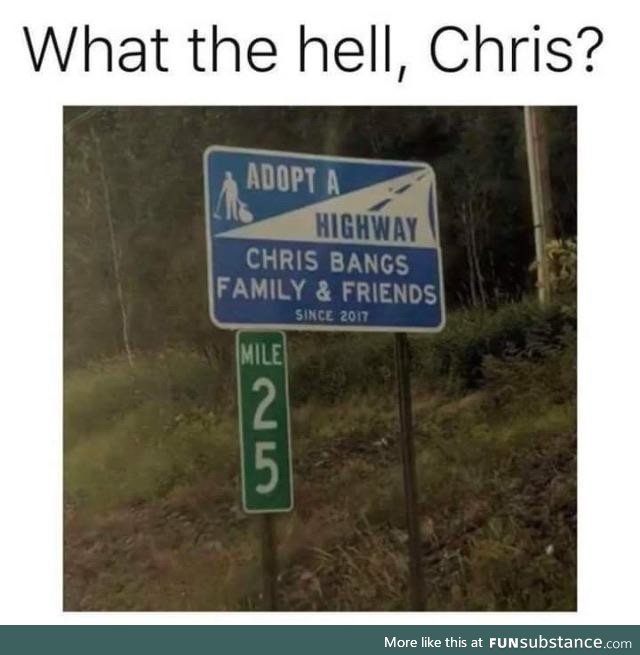 Back at it again Chris