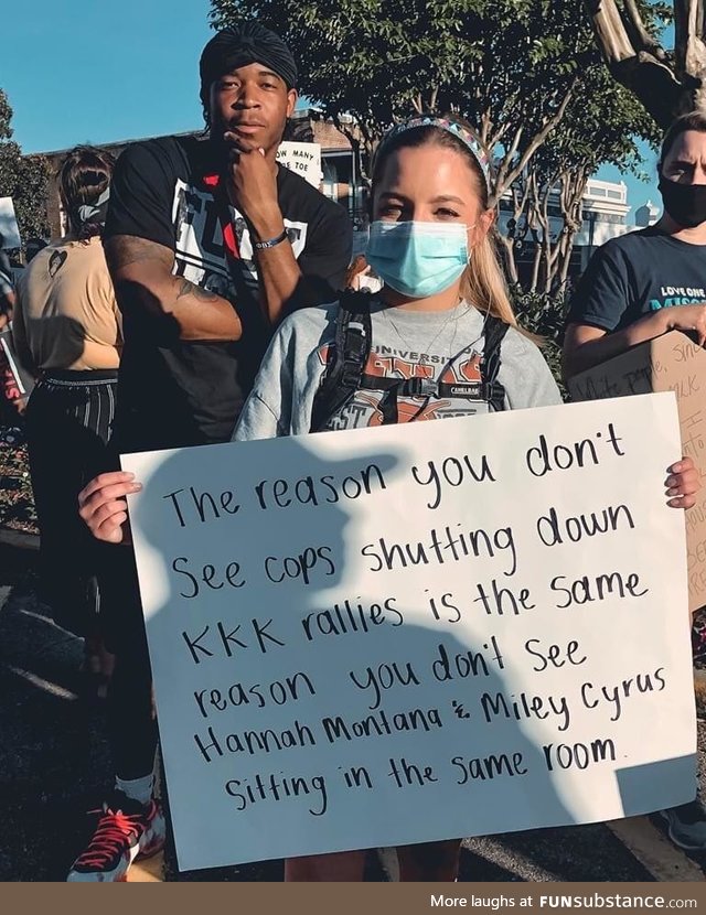 Peaceful protestors in l.A