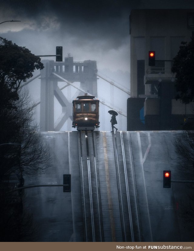 San Francisco in the rain! Photo credit ig @mindz.Eye