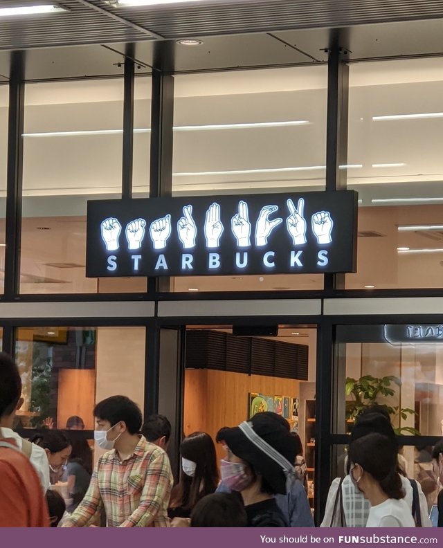 Japan has a sign language Starbucks, apparently