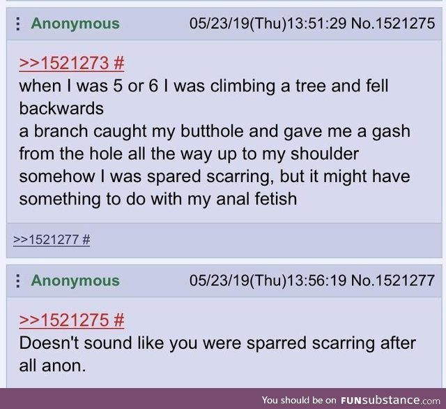 Anon goes for a climb