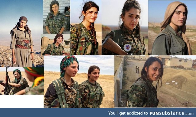 The faces of brave Kurdish women fighters who have fought ISIS