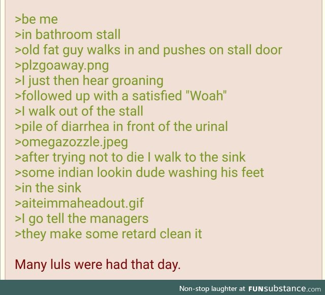 Anon had a fun time in McDonald's