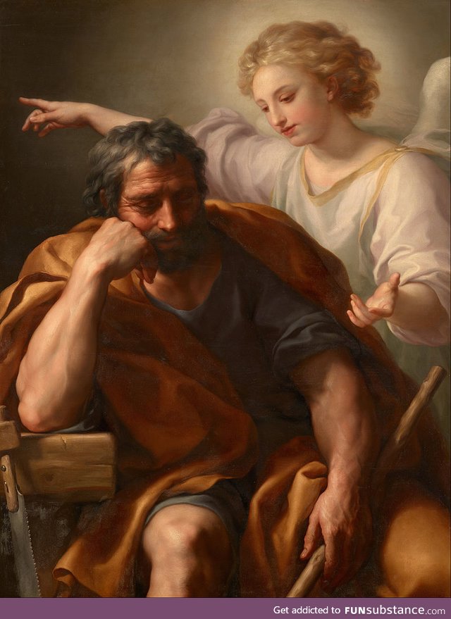 The Dream of St. Joseph, 1774, by German painter Anton Raphael Mengs