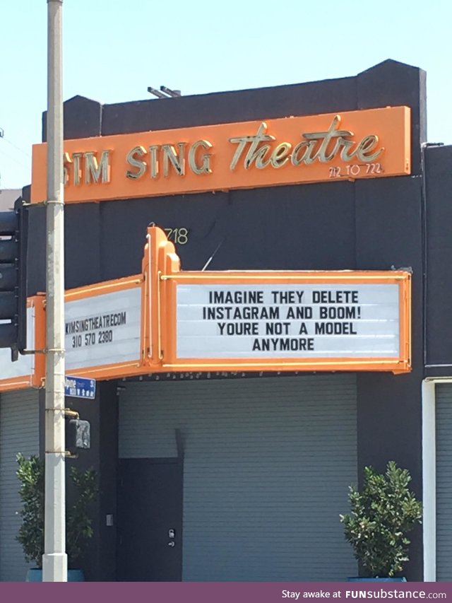 This headline at a theater